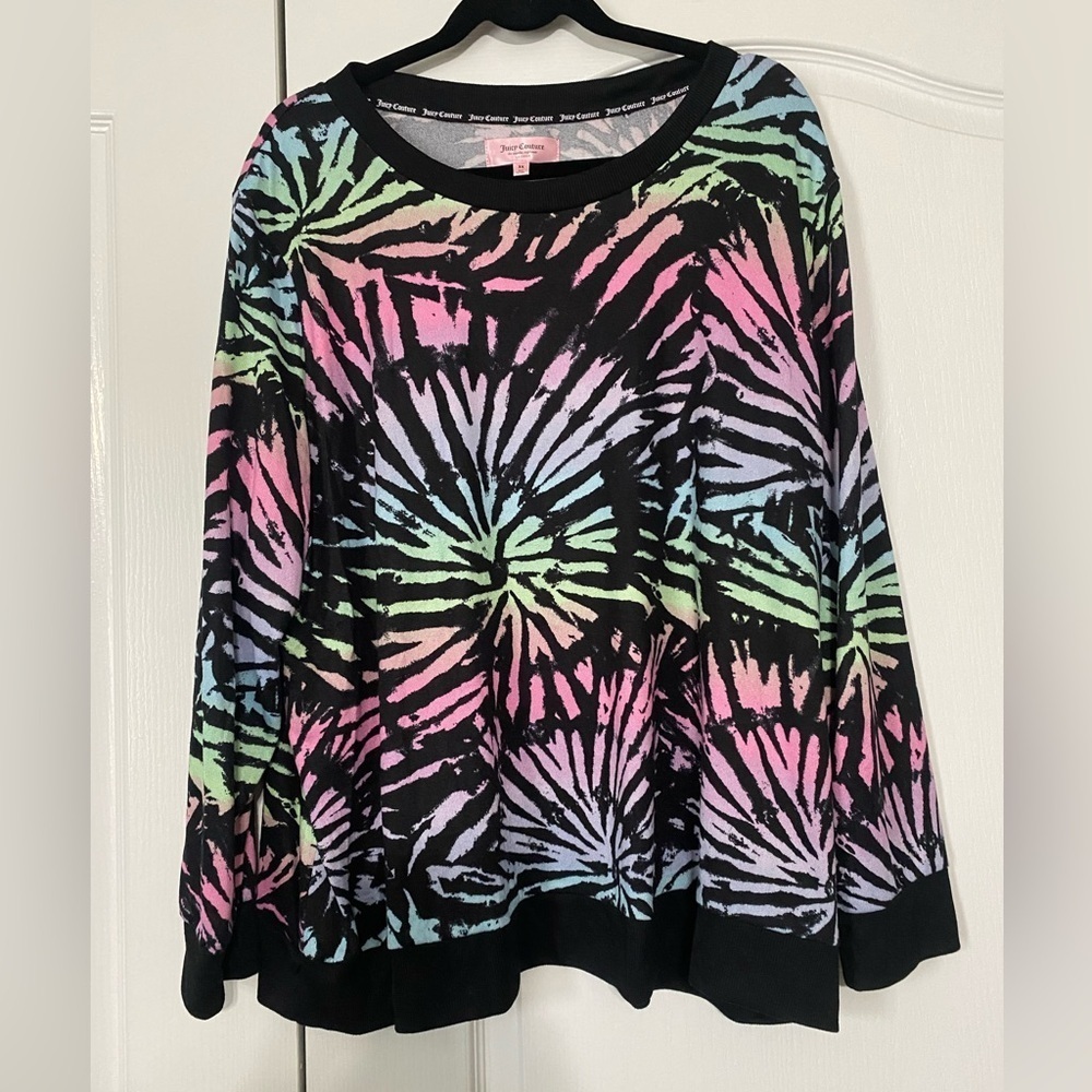 Juicy Couture Multicolor Tie-Dye Women's Pajama Set Size 3X